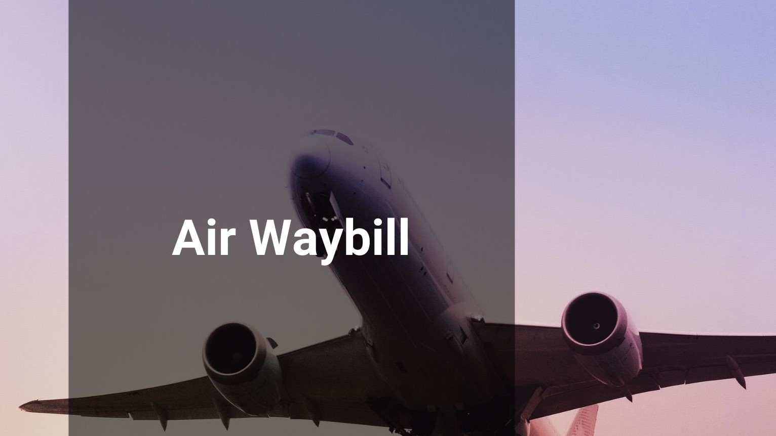 مسیرنامه هوایی Air Waybill (AWB)