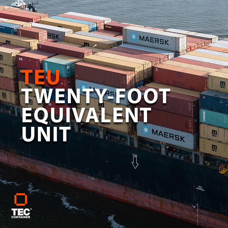اصطلاح TEU (Twenty-Foot Equivalent Unit)